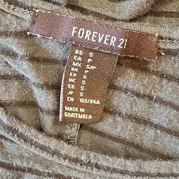 FOREVER 21 Strappy Stripe Knit Stretch Tank Sun Dress Size Small - Picture 7 of 7